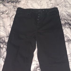 American Eagle black flare jeans